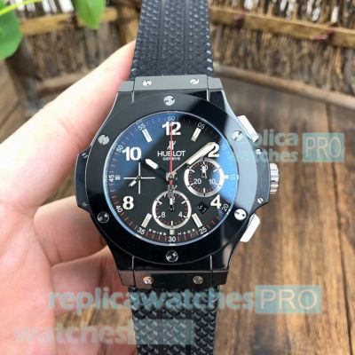 Swiss Grade Copy Hublot Big Bang Black Dial All Ceramic Watch